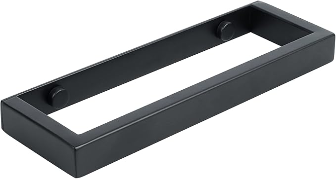 Alise 8 Inch Hand Towel Holder Towel Bar for Bathroom Wall Mount,Matte Black Towel Hanger Towel Rack for Bathroom Lavatory,SUS304 Stainless Steel Towel Rail Towel Rod Self Adhesive or Drilling Mount