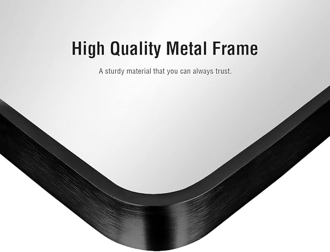 ITSRG Full Length Mirror with Stand, 38"x77" Floor Mirror Freestanding, Arched Oversized Mirror, Wall Mounted for Bedroom(Black)