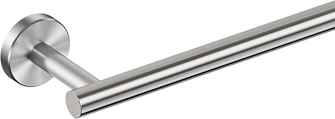 FORIOUS Towel Bar Wall Mounted, Stainless Steel Towel Racks for Bathroom, Includes Wall Mounting Hardware (Stainless Steel, 23 Inch)