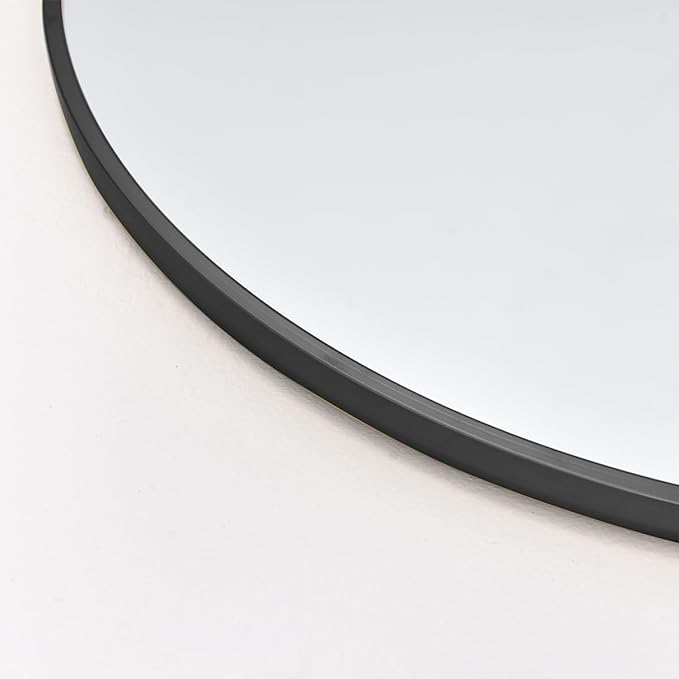 BEVERDY Arched Full Length Mirror - 18"58" Standing Mirror with Stand or Wall Mounted for Bedroom and Living Room - Black