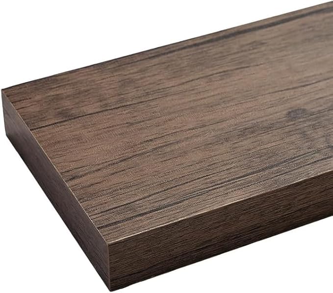 Floating Shelves for Wall, Bathroom Shelves Over Toilet, Wall Shelves & Book Shelf for Room, Hanging Shelf, Modern Wooden Mounted Floating Shelves, 24x7x1.5 in (Smoke Gray, Set of 2)