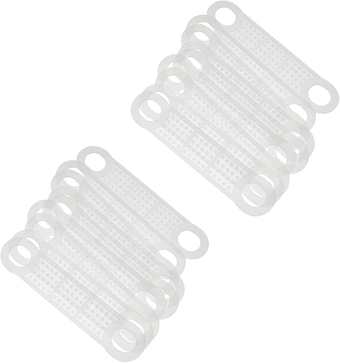 100PCS 100mm Transparent Coloured Hanger Slipcovers Anti Slip Silicone Protection Garment Hanger Bar Anti Slip Stickers Suitable for Wooden or Plastic Hanger
