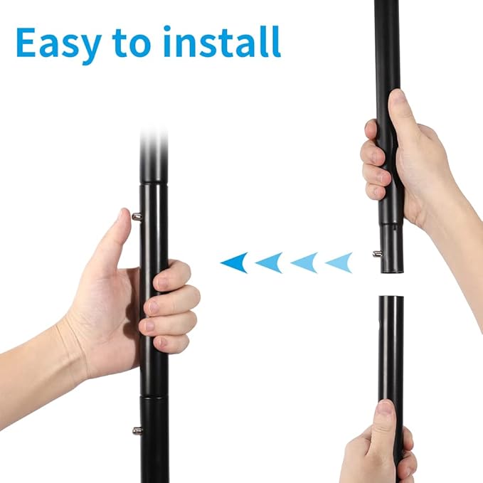 Fishat 59" H Simple Portable Standard Black Rolling Clothes Rack for Drying, Metal Freestanding Hanging Clothes Organizer with Lockable Wheels for Mobile