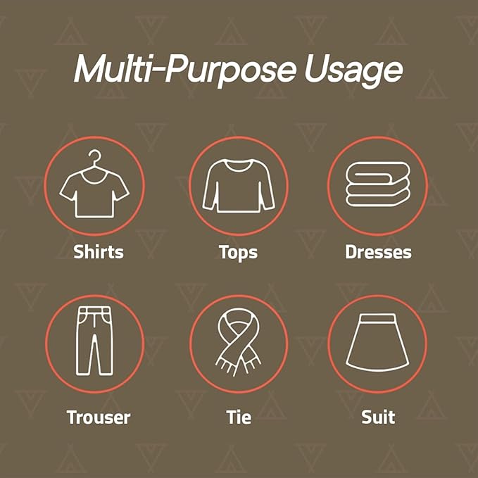 Black Space Saving Pants Hangers 1 Pack, 6 Layer Jeans Hangers and Closet Organizer for Jeans, Scarves, Skirts, Multi-Layer Hanger with Anti-Slip Coating & Stopper, Heavy-Duty S-Type Stainless Steel