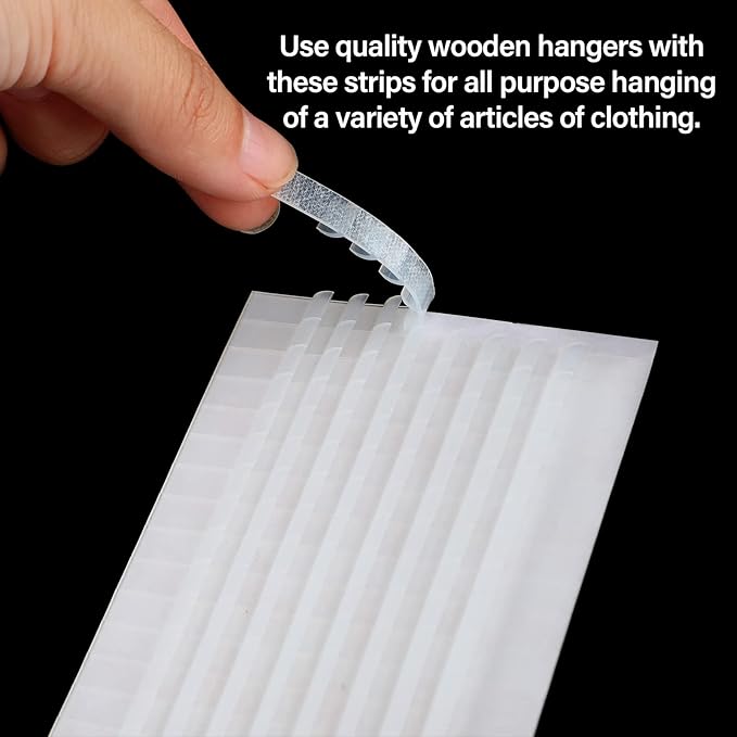 Yalikop 350 Pcs Non Slip Rubber Clothes Hanger Grips Adhesive Clothing Hanger Grip 2.8 x 0.2 Inch Clothes Hanging Accessories with Fins Strips Grippers for Home Stores Use (Clear)