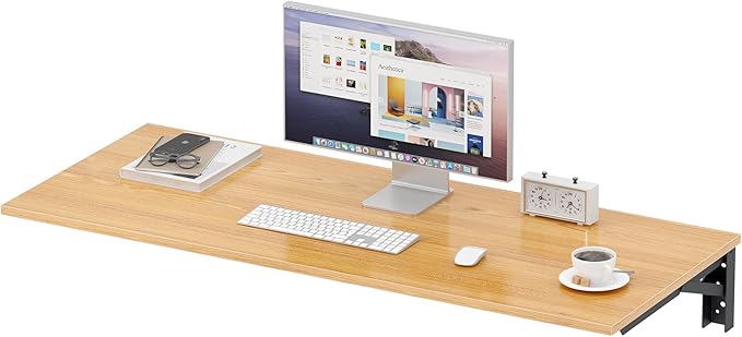Need Fold Wall Mounted Table Folding Workbench Length 47.2" Width 20" Perfect Addition to Garage & Shed/Home Office/Laundry Room/Home Bar/Kitchen & Dining Room AC15BB(12050)