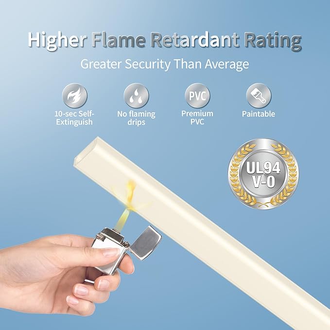 Cord Hider Kit, 70.8in Cord Covers for 2-3 Wires on Wall, Paintable Cable Hider Wire Covers for Cords on Wall, Self-Adhesive Cord Hider for Wall Mount Tv to Hide Cords, W0.94 H0.47in, Beige