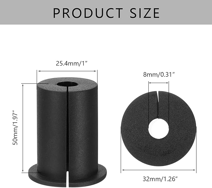 Starlink Cable Routing Kit for 1 Inch Wall Hole, 2Pcs Silicon Wall Grommet for Starlink Ethernet Cable Wall Pass Through, Starlink Cable Routing Accessories, Black