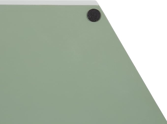 Kate and Laurel Lipton Modern Hexagon Tray; 18 x 18; Sage Green with Gold Handles; Midcentury Decorative Serving Tray for Storage and Display in Living Room Decor Scheme
