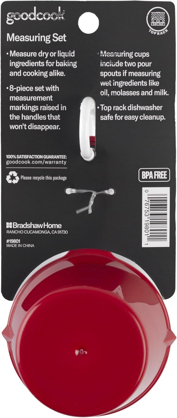 GoodCook Everyday 8‑Piece Measuring Cup & Spoon Set, Multi‑Color