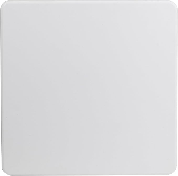 Flash Furniture Square Plastic Folding Event Tables, Set of 12, Granite White
