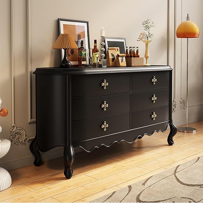 Entryway Table 140cm Solid Wood Entryway Chest Table, Household Decorative Storage Table with Drawers, for Living Room, Kitchen, Bedroom Console Table(A)