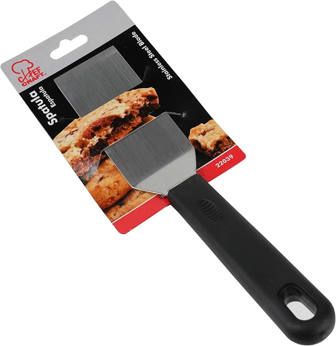 Chef Craft Select Solid Cookie Spatula, 8.5 inches in length, Black