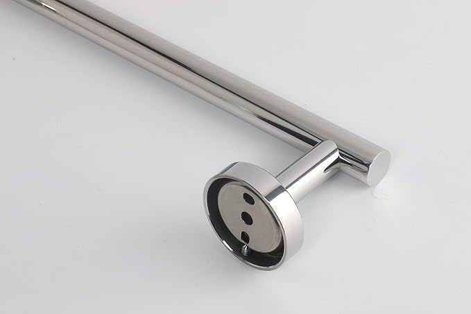 TocTen Bath Towel Bar - Thicken SUS304 Stainless Steel Bathroom Towel Holder, Towel Rod for Bathroom Heavy Duty Wall Mounted Towel Rack Hanger (16IN, Chrome)