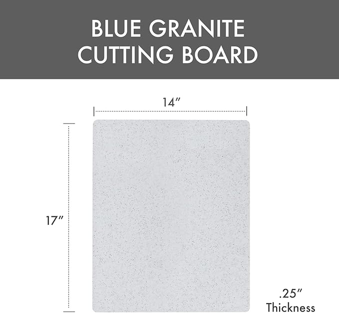Dexas Superboard Reversible Pastry Board, 14 x 17 Inches, Granite Color - Dishwasher Safe, Ideal for Baking and Food Prep