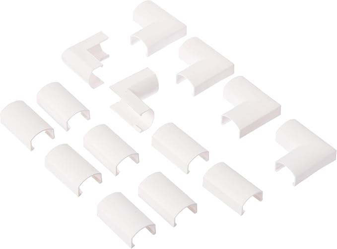 Cord Concealer II One-Cord Raceway Kit - SimpleCord 128" Cable Management System for Hiding Power Cord, Speaker Wire, or TV Cables in Home or Office