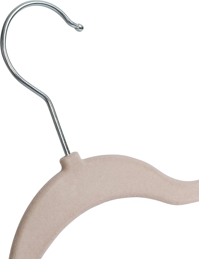Honey-Can-Do 75-Pack Slim-Profile Non-Slip Velvet, Dusty Pink Hanger, 25