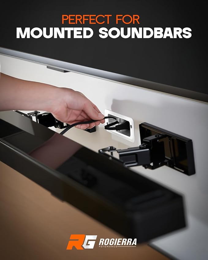 in-Wall Cable Management Kit - for TV & Soundbar - Cord Concealer & Power Kit with Circle Saw Drilling Attachment & Drywall Hand Saw, Hides All Cables & Powers Devices