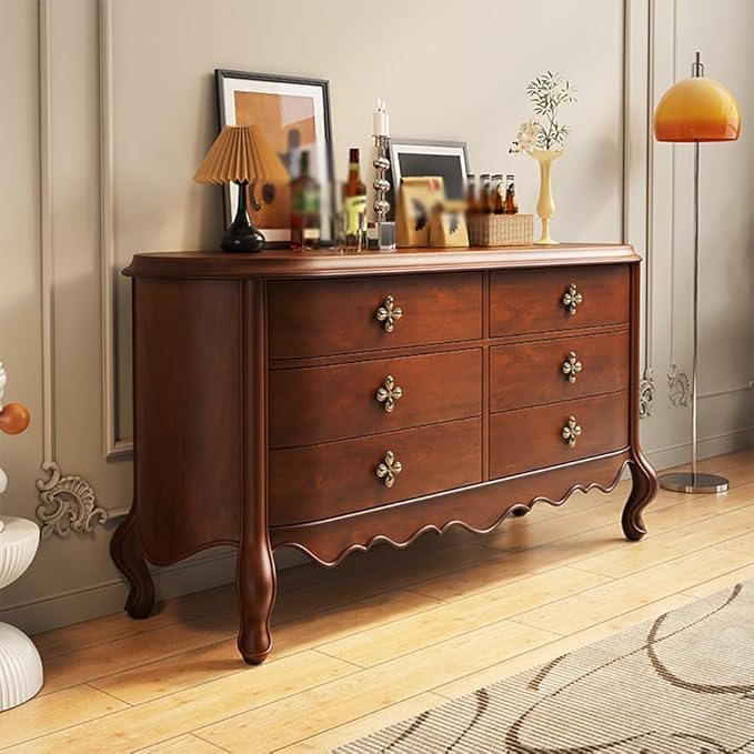 Entryway Table 140cm Solid Wood Entryway Chest Table, Household Decorative Storage Table with Drawers, for Living Room, Kitchen, Bedroom Console Table(A)