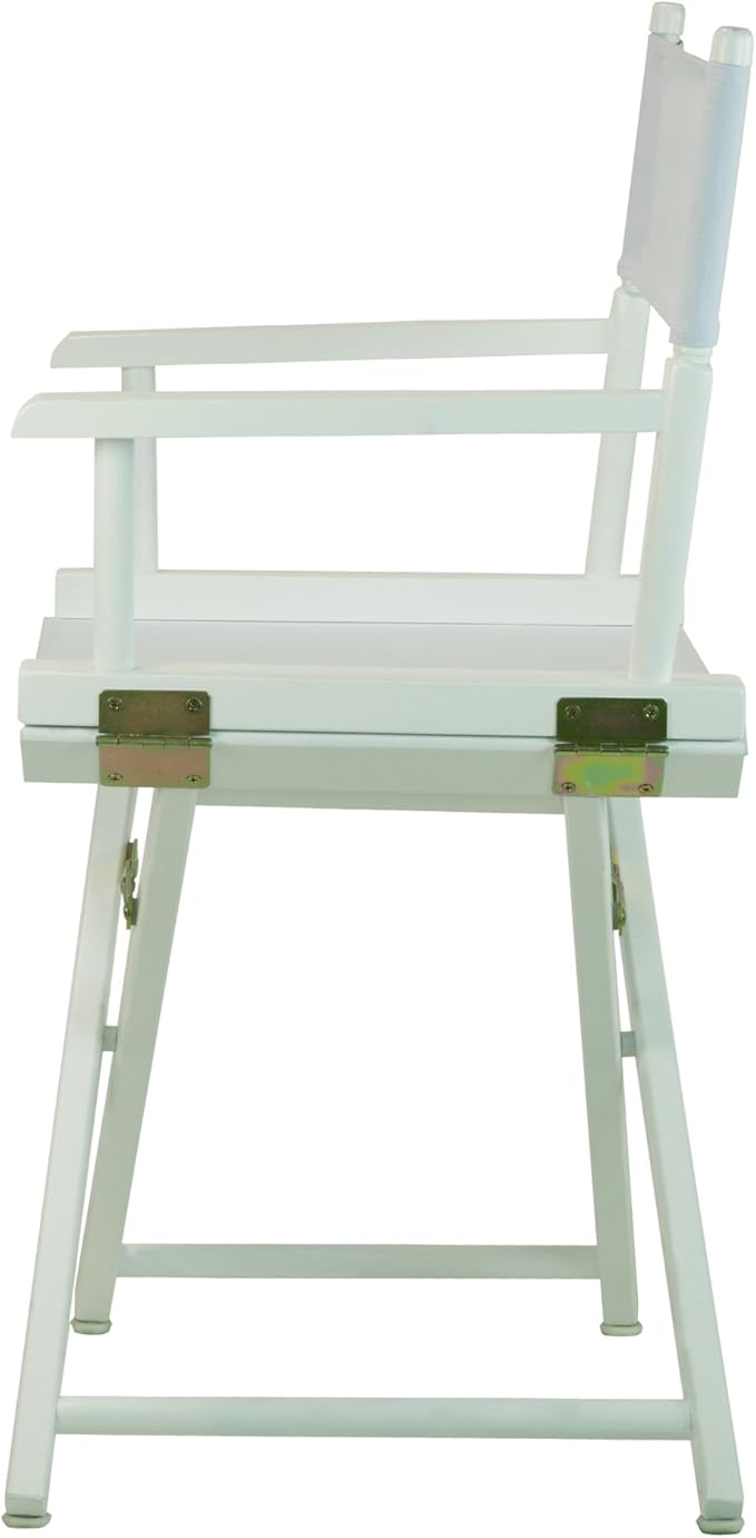 Casual Home 18" Director's Chair White Frame with White Canvas