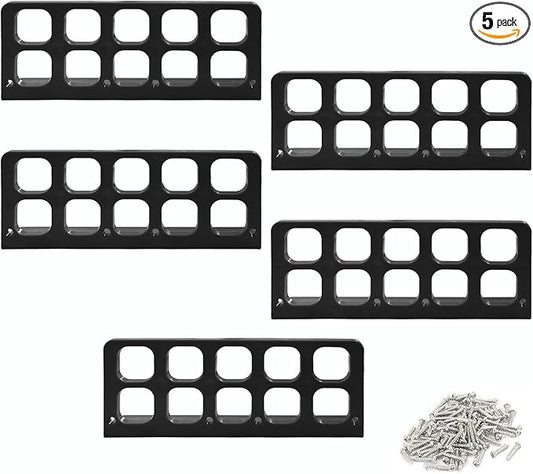 5 Pcs Cable Chase-Wire Bracket Fits NMB Electrical Cord Organized Management, Cable Support Wire Bracket Holder W/Screws, NM Cable Support Organizer, Electrical Wire Dispenser,1-Inch 10-Hole Diameter