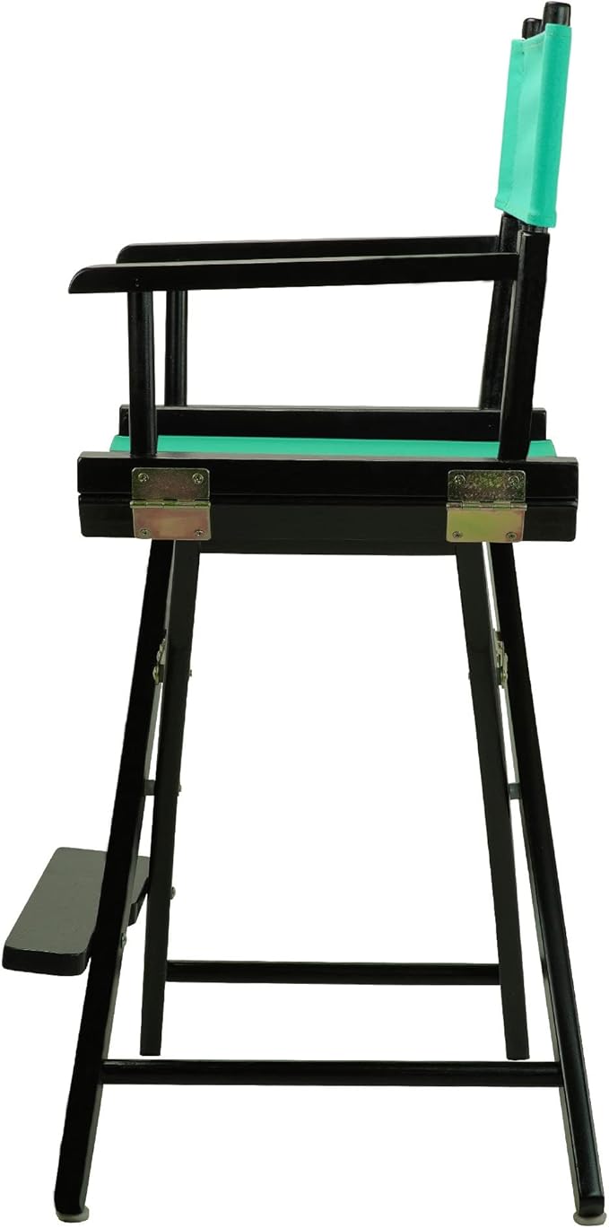 Casual Home 24" Director's Chair Black Frame-with Burgundy Canvas, Counter Height
