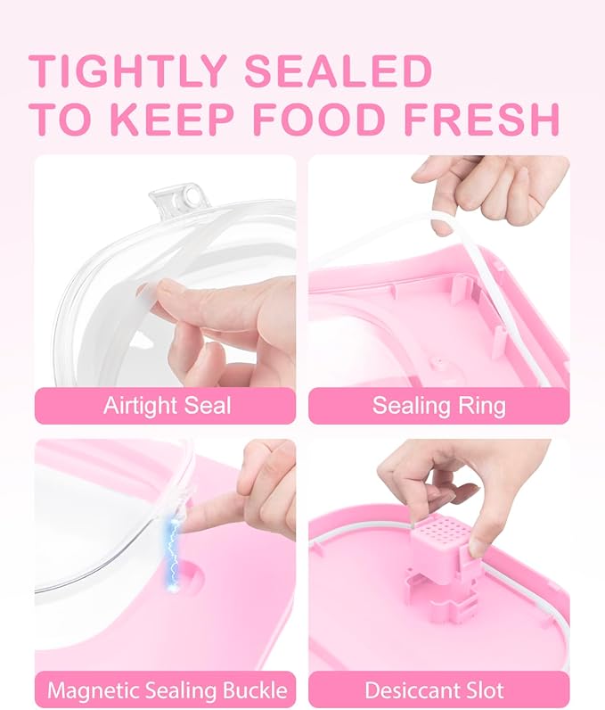 10-13 Lbs Dog Food Container, Collapsible Pet Food Storage Containers with Airtight Lid, Pet Food Scoop, Dog Food Storage Container Dry Food for Dog, Cat