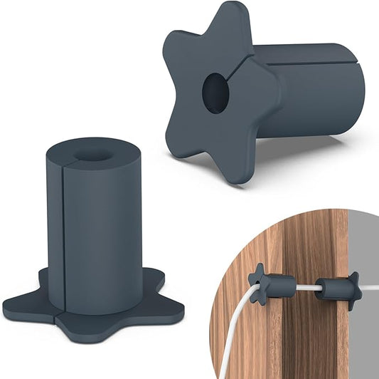 2pcs Wall Hole Cable Routing Kit for Starlink,5/8 inch Silicone Wall Grommets for starlink mini Cable Feed Pass Through bushings(Grey)