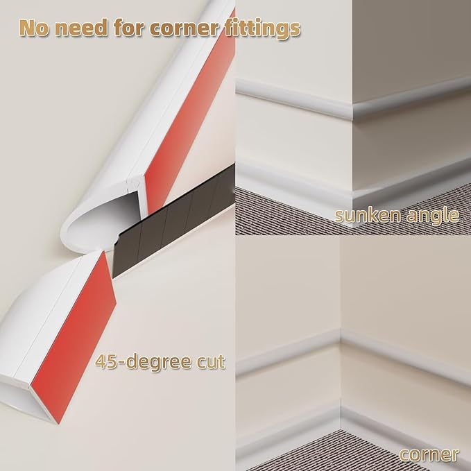 39" Side Open Cord Hider for Wall Mounted Tv, Silicone Flexible Cable Cover to Hide Conceal Cords Along Wall,Wire Raceway Management Cable Concealer Channel,Electric Cord Organizer,W 1.08"× H 0.6"
