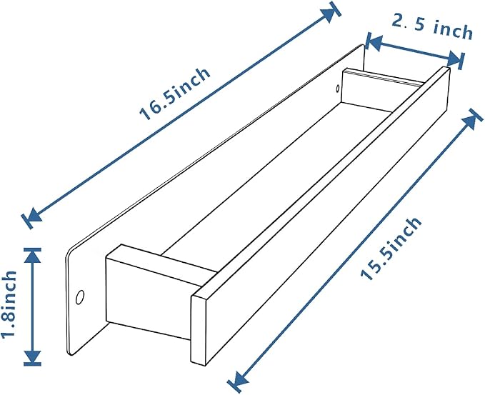 Bathroom Towel Bars,16-Inch Stainless Steel Towel Bar for Large Towel,Strong Self-Adhesive/Screws Wall Mounting,Rust-Proof,Towel Holder for Bathroom and Kitchen Storage (Brushed Nickel)