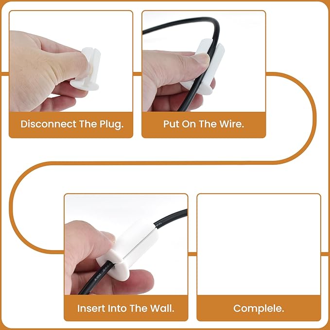 4pcs in Wall Pass Through Cable Routing Kit Compatible for Starlink Mounting 1 Inch Wall Hole Silicone Cable Feed Through Bushing Grommet Accessories for Router Ethernet Adapter