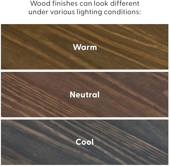 Plank+Beam Modern 46 Inch Console Table, Solid Pine Wood Entryway Table, Narrow Sofa Table for Hallway or Living Room, Walnut