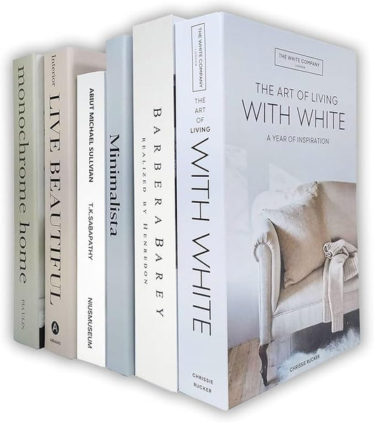 6 PCS DIY Faux Books for Decoration, Designer Luxury Modern Fake Decorative Books for Shelves Living Room Decorative Objects Entry Decor, Home Bookshelf Decor Coffee Table Stacked Book (Multicolor)