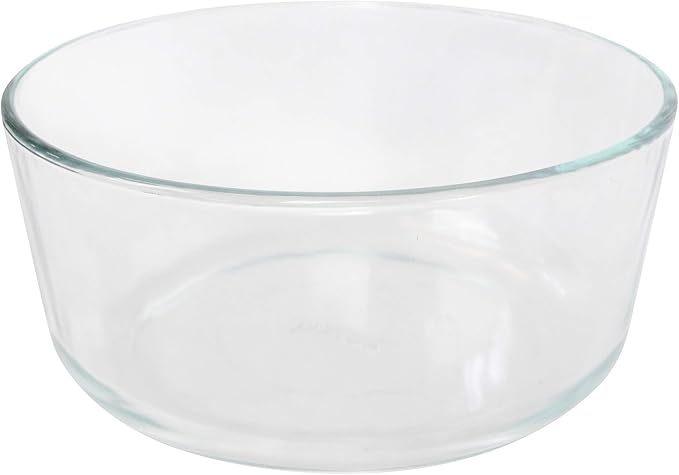 Pyrex 7203 7 Cup Glass Bowls & 7402-PC Cadet Blue Food Storage Replacement Lids (2-Pack) - Made in USA