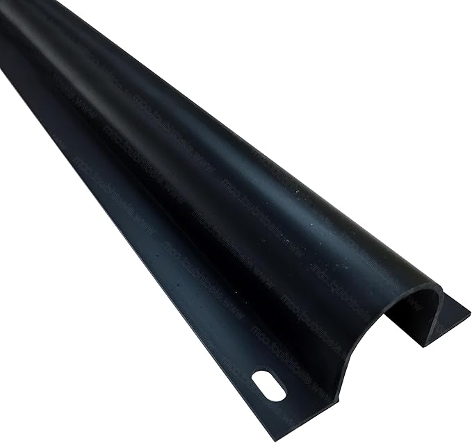 Electriduct 1" Plastic Flanged Wire Guard Cable Raceway - (20 x 6FT Sticks = 120 Feet) - Black