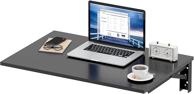 Need Wall Mounted Folding Table - Heavy Duty Small Fold Down Dining Table Length 30" Width 20" Perfect Addition to Home Office/Laundry/Home Bar/Kitchen & Dining Room AC15CB(L30 W20)