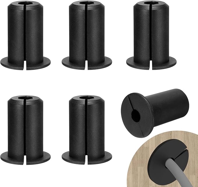Starlink Cable Routing Kit for 3/4 Inch Wall Hole, 6Pcs Silicon Wall Grommet for Starlink Ethernet Cable Wall Pass Through, Starlink Cable Routing Accessories,Black