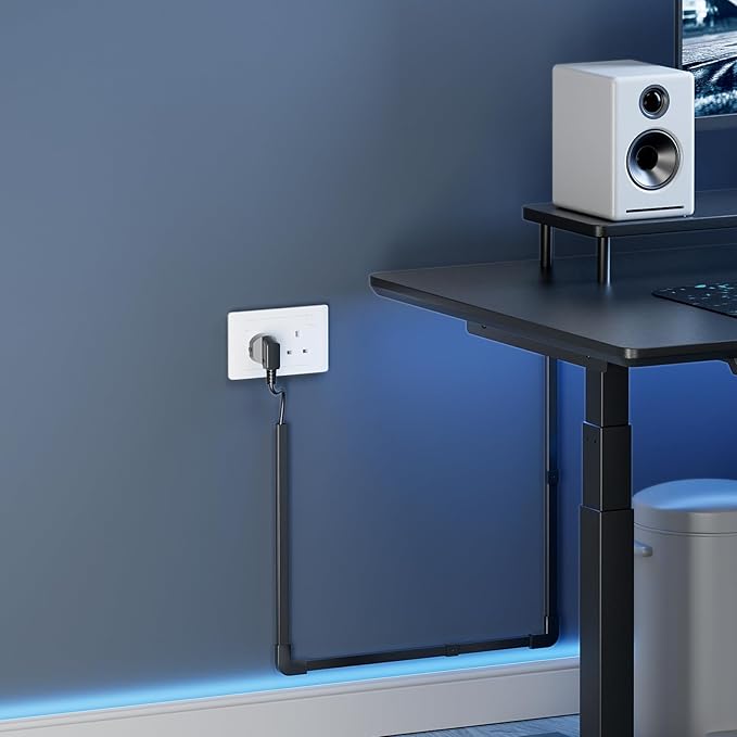 Black Cord Hider, 212.6in Cord Covers for 1-2 Wires on Wall, Paintable Cable Hider, Wire Hider Wire Covers for Cords on Walls, Easy Set-up Cable Raceway Management to Hide Cords, W0.59 H0.4in, Black