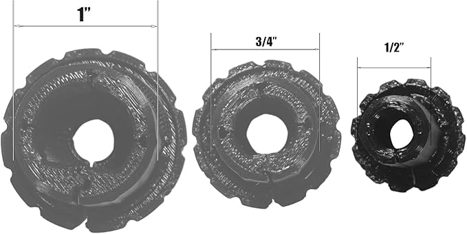 1/2 inch,3/4 inch,1 inch Wall Grommet for Starlink Cables,Starlink Cable Routing Kit,Star Link Accessories,(Black,1/2 inch,2 Packs)
