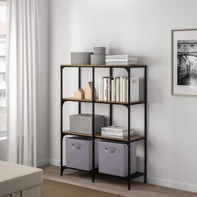PowerKing Collapsible Storage Cubes with Handles, Fabric Foldable Bins for Closet Shelves, Durable Organization Storage Bins, 10.5'' x 11'' x 10.5'' (Light Grey, 2Pack)