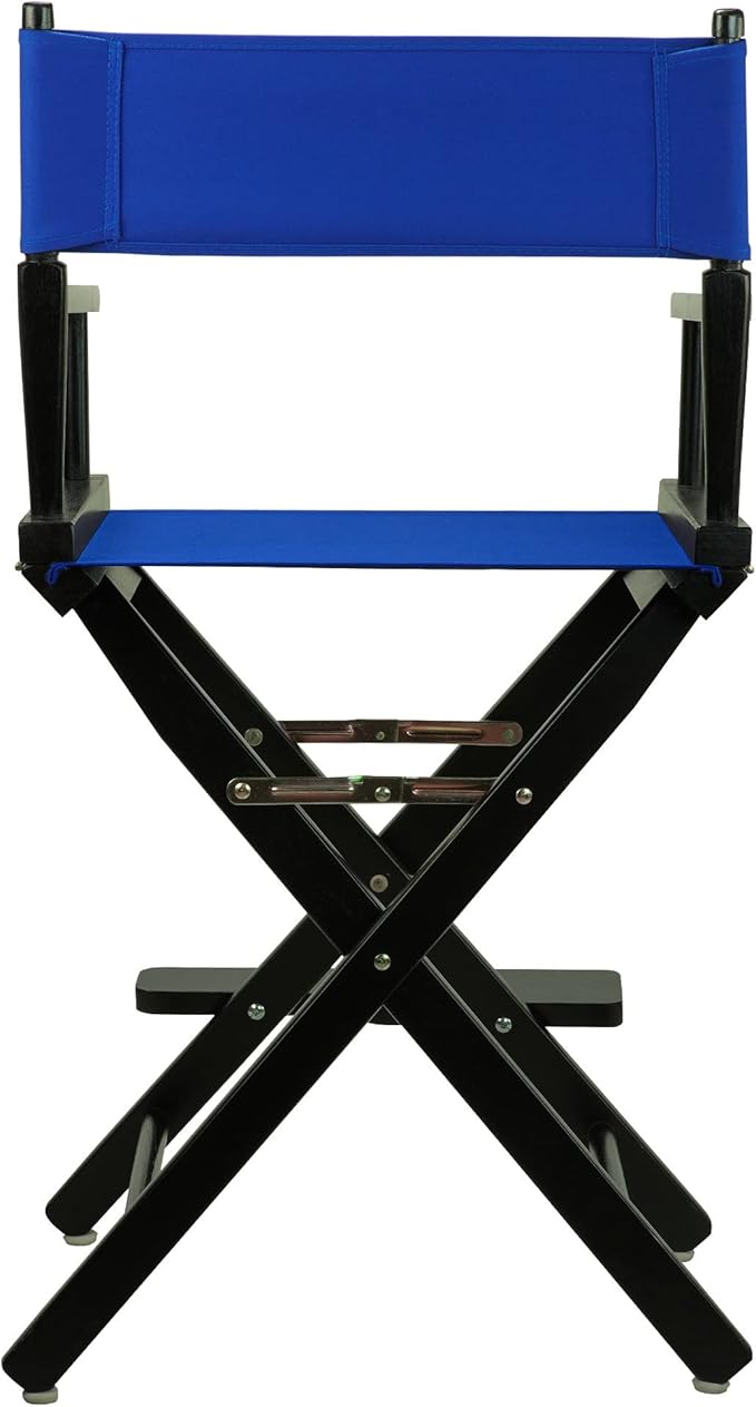 Casual Home 24" Director's Chair Black Frame-with Burgundy Canvas, Counter Height