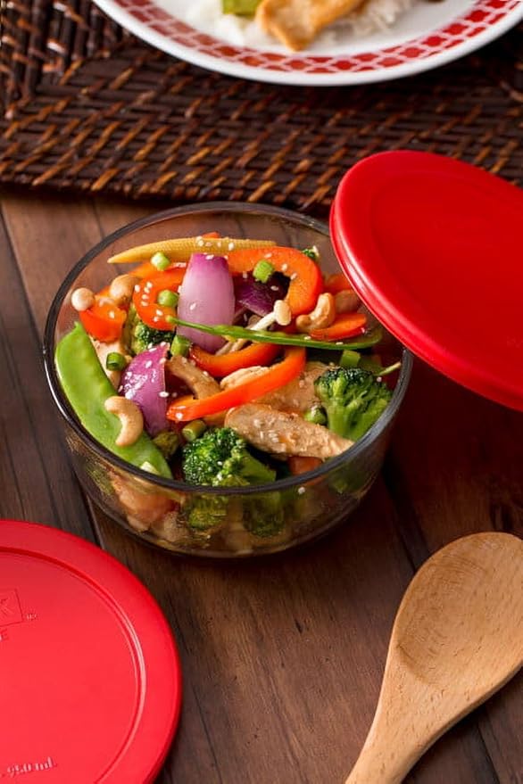 Pyrex Simply Store (8-Pack) Glass Food Storage Containers Set, (1, 2, 4 & 7 Cup) Meal Prep Containers With Plastic BPA-Free Lids, Dishwasher & Microwave Safe