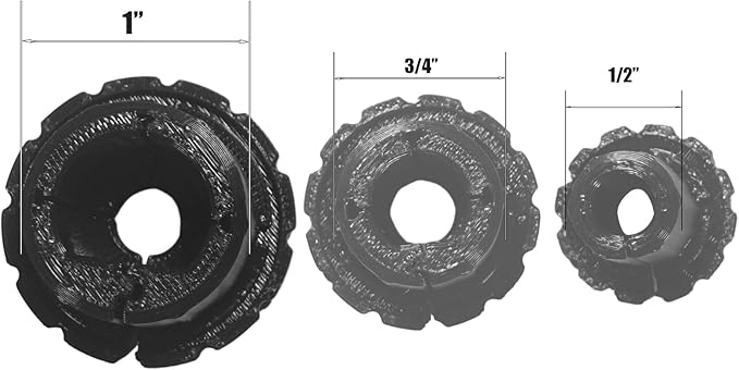 1/2 inch,3/4 inch,1 inch Wall Grommet for Starlink Cables,Starlink Cable Routing Kit,Star Link Accessories,(Black,1 inch,2 Packs)