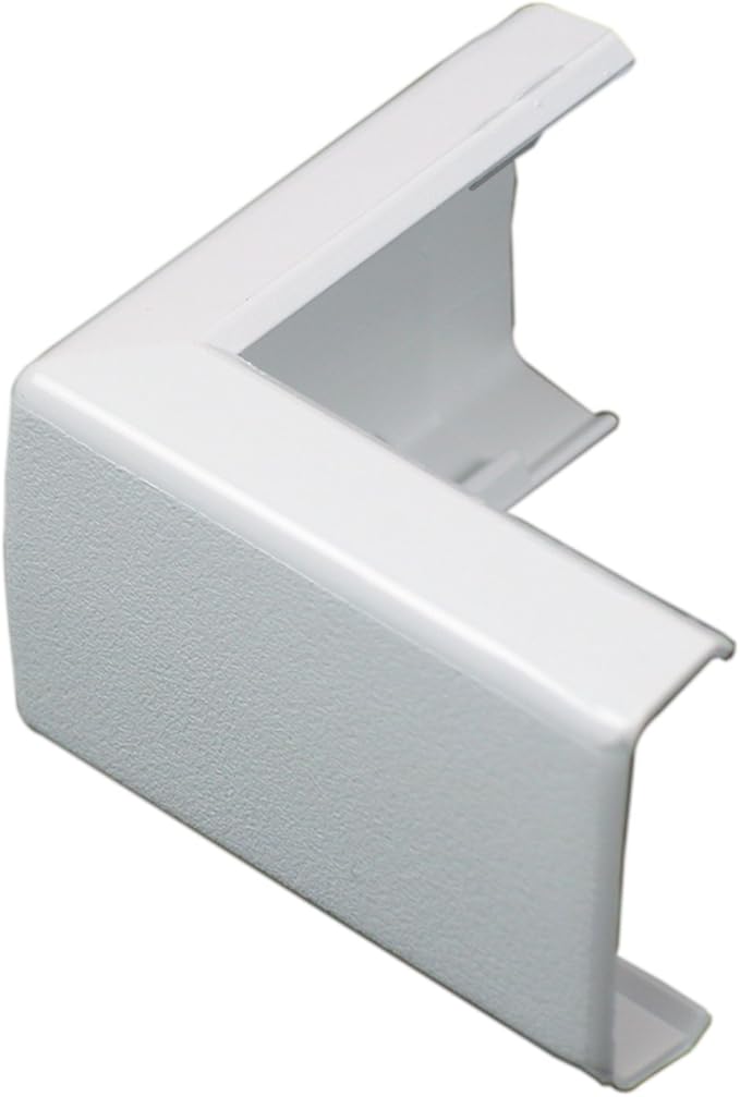 Legrand Wiremold NMW8 Nonmetallic Plastic Raceway for Extending Power, Outside Elbow, White (1 Pack)