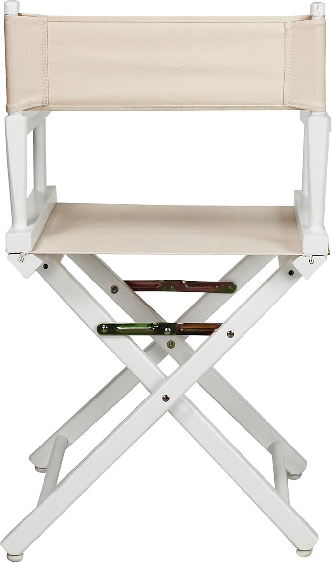 Casual Home 18" Director's Chair White Frame with Wheat Canvas