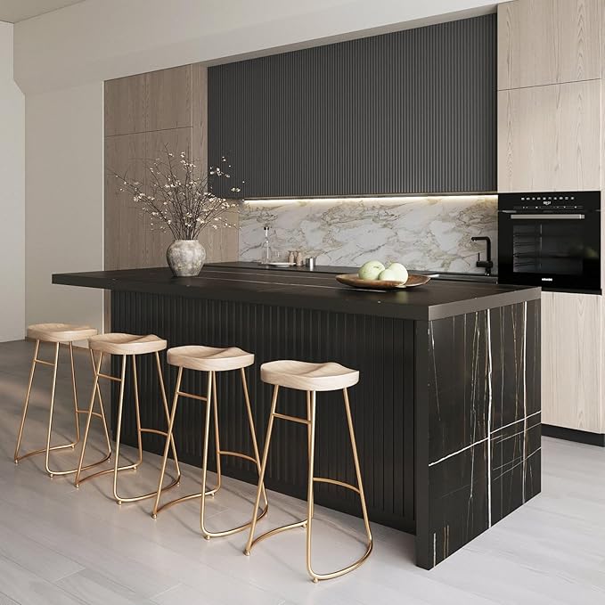 homary Kitchen Island with Storage & Wine Rack, 72" Modern Black Kitchen Cabinet with Wood Top, Large Fixed Island with 3 Drawers & 6 Adjustable Shelves, Without Bar Stools
