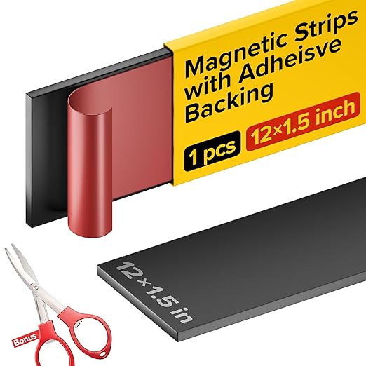X-bet MAGNET Adhesive Magnetic Strip for Knives Kitchen with Multipurpose Use as Knife Holder, Knife Rack, Knife Magnetic Strip, Knives Bar, Tool Holder for Garage and Kitchen Organizer