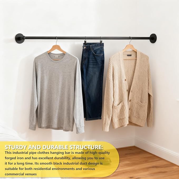 2 Pack 34 Inch Corner Garment Rod, Wardrobe Assistant Corner Angle Adjustable Wall Mounted Clothes Rack for Organizing and Displaying Everyday Attire or Seasonal Clothing