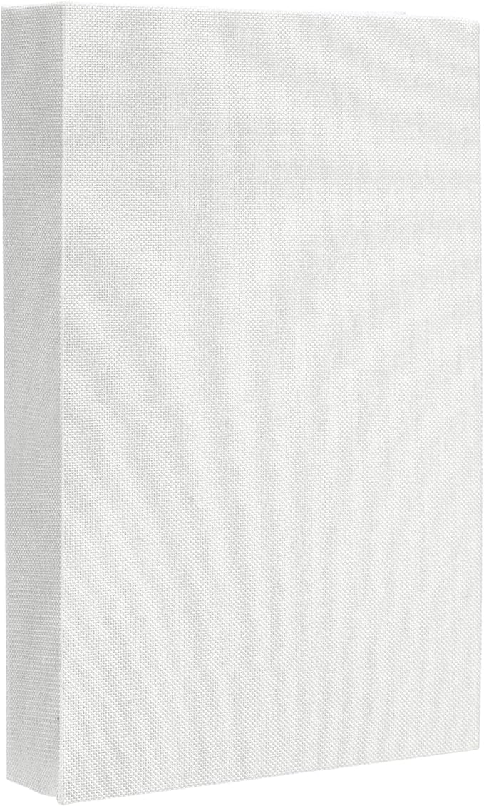 uxcell Decorative Books, 10.6 x 6.7 Linen Fake Books for Decoration Faux Decor Book for Modern Aesthetic Home Office Coffee Table Shelf Desktop Display, White
