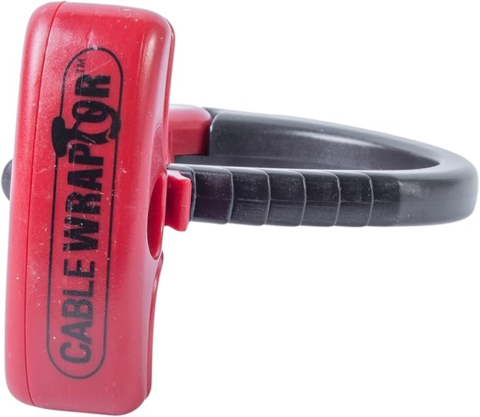 Gardner Bender - CW-T4RR20 EACH CW-T4RR20 Extra-Large Cable Wraptor for Cord/Hoses/Wire/Cable/Rope Organizer, Strong Locking Design, Reusable, 4 Inch. Bundle Diameter, Easy Release & T-Handle, Black & Red, X-Large